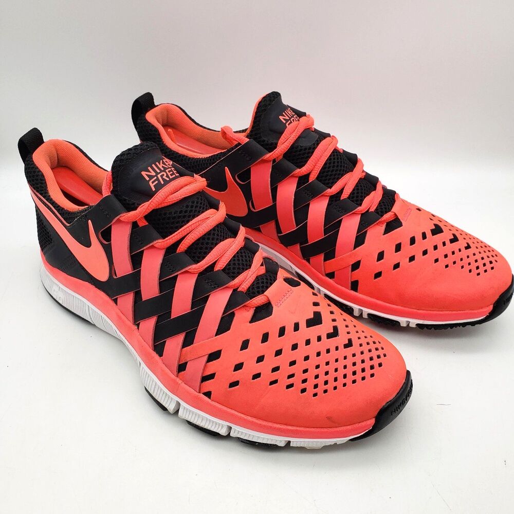 Nike Free Trainer 5.0 Black/Atomic Red training Shoes 579809 006 Mens Sz 10 - Picture 3 of 8